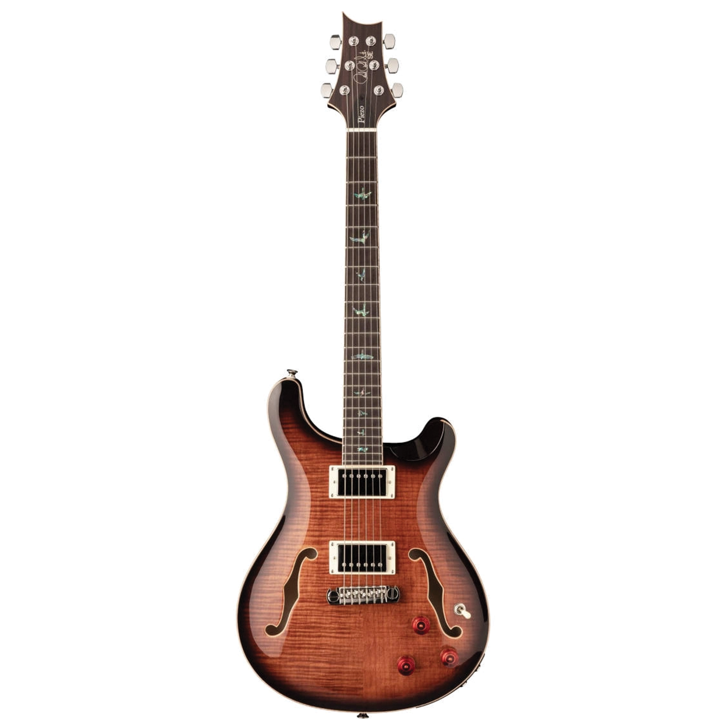 PRS H2ECBBG SE Hollow Body II Electric Guitar : Black Gold Burst
