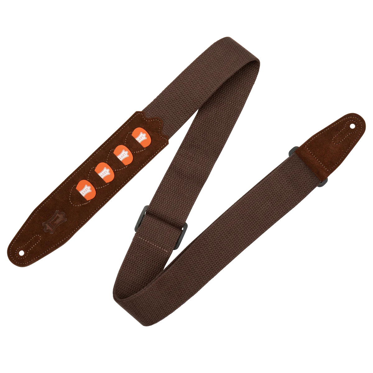 Levy's Leathers - MC2PH-BRN - 2" Brown Cotton Pick Holder Strap
