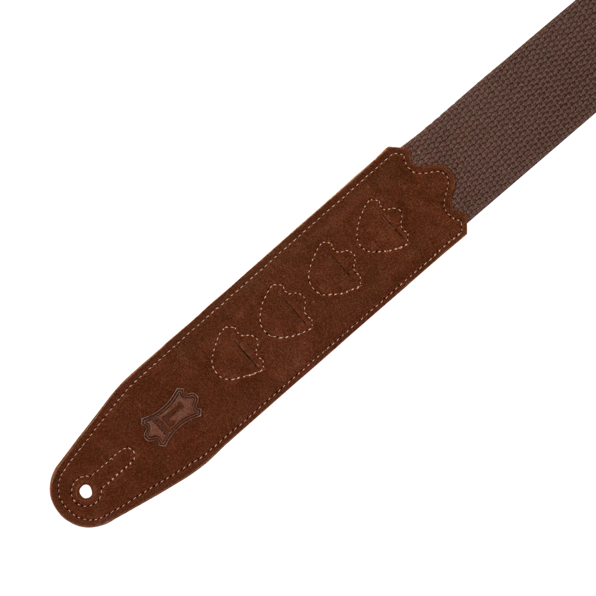 Levy's Leathers - MC2PH-BRN - 2" Brown Cotton Pick Holder Strap