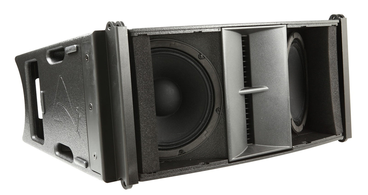 Axiom AX2010A Dual 10", Active, High-Output, Powered, CORE Processed, Vertical Array Element (Black)