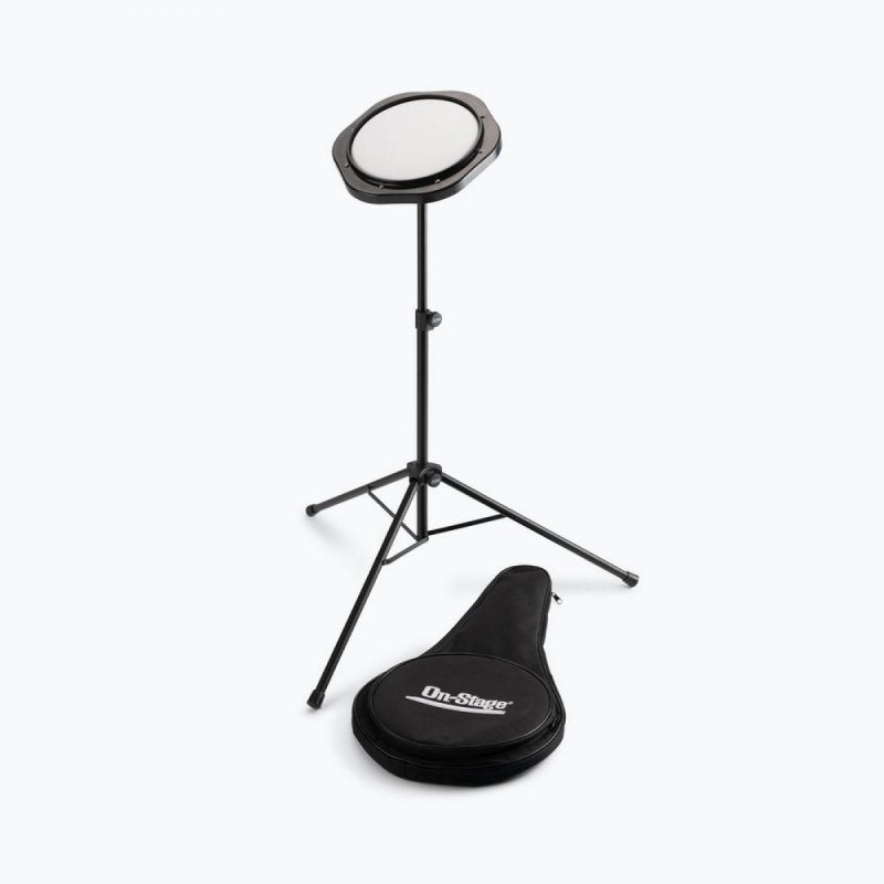 Drum Practice Pad with Stand and Bag