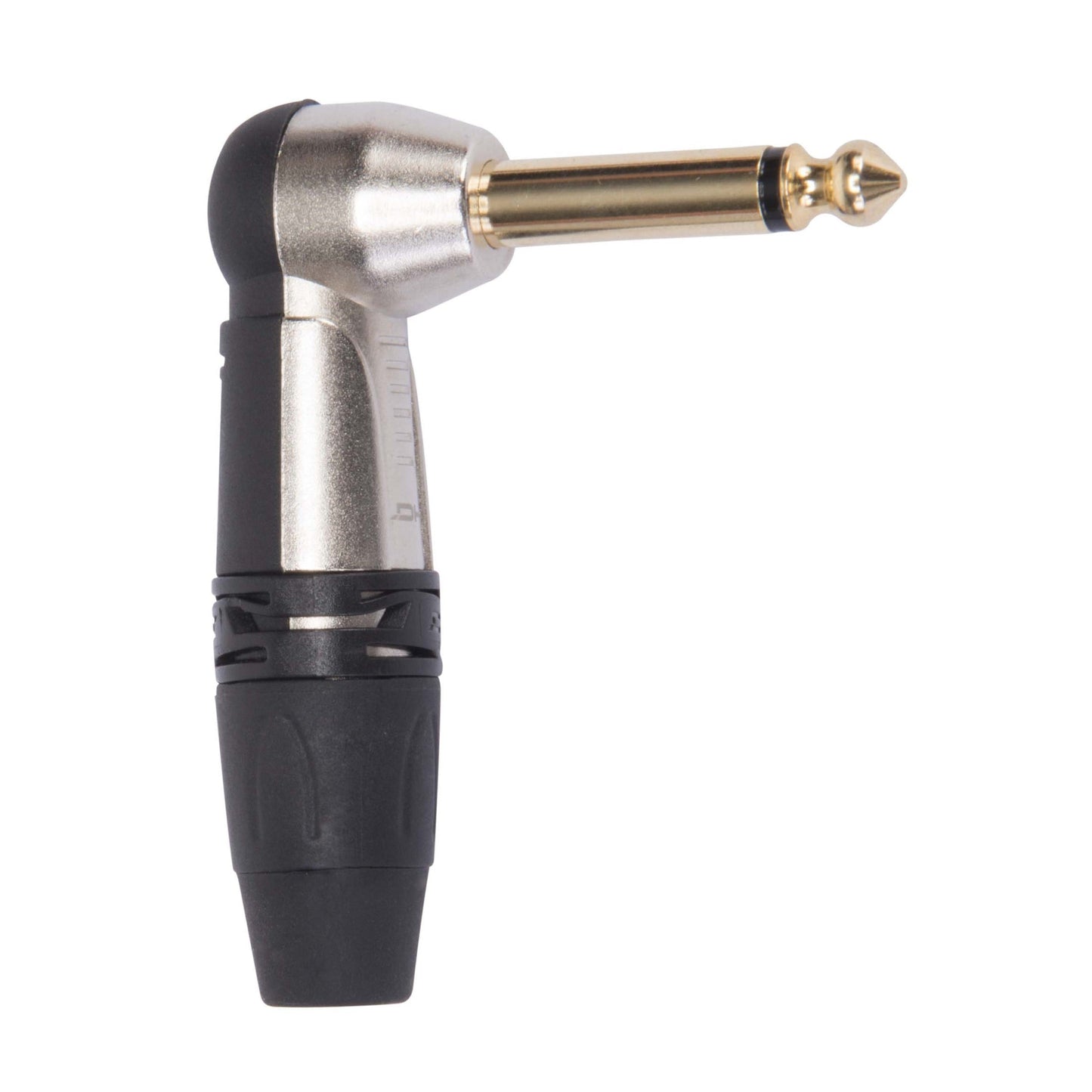 DieHard DHJ63MANK ONEHERO 1/4" Mono 90° angle jack plug (Nickel)