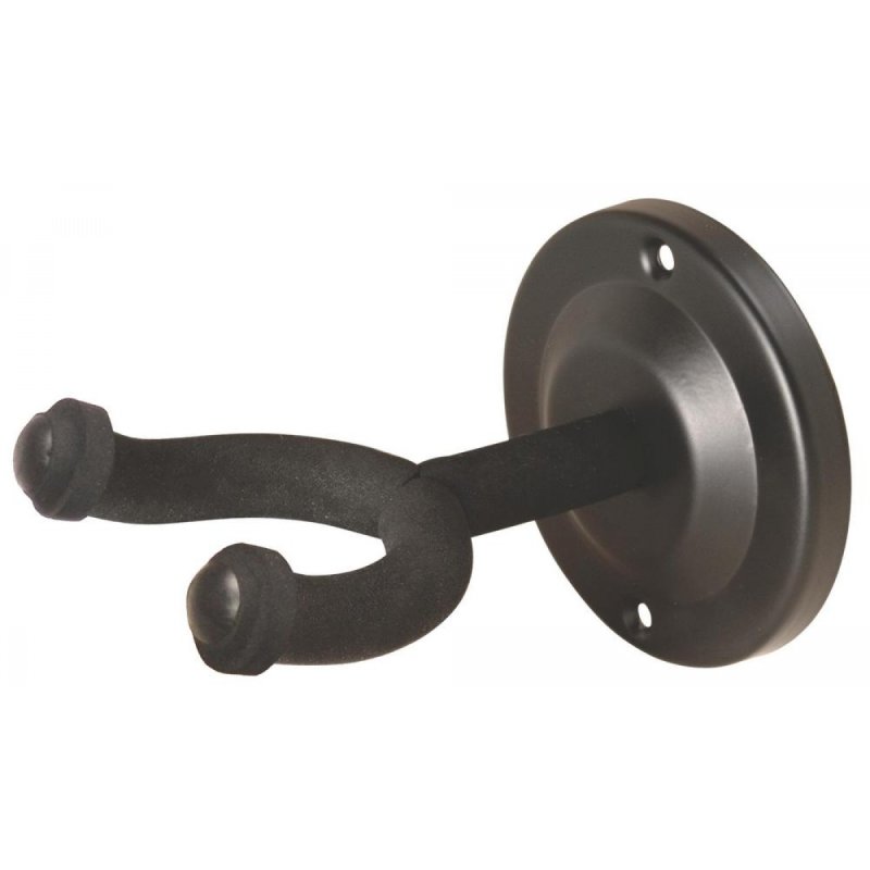 Wall-Mount Guitar Hanger with Round Metal Base