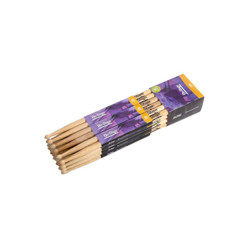 Hickory Drum Sticks (2B, Wood Tip, 12pr)