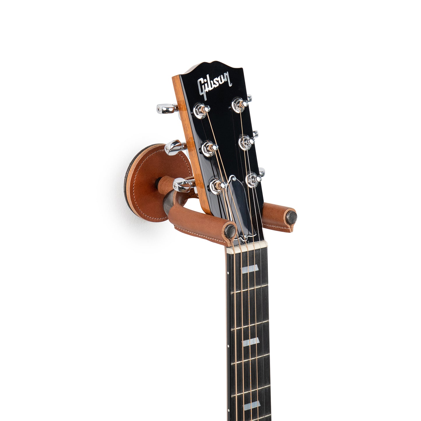 Smoke Forged Guitar Hanger w/ Tan Leather