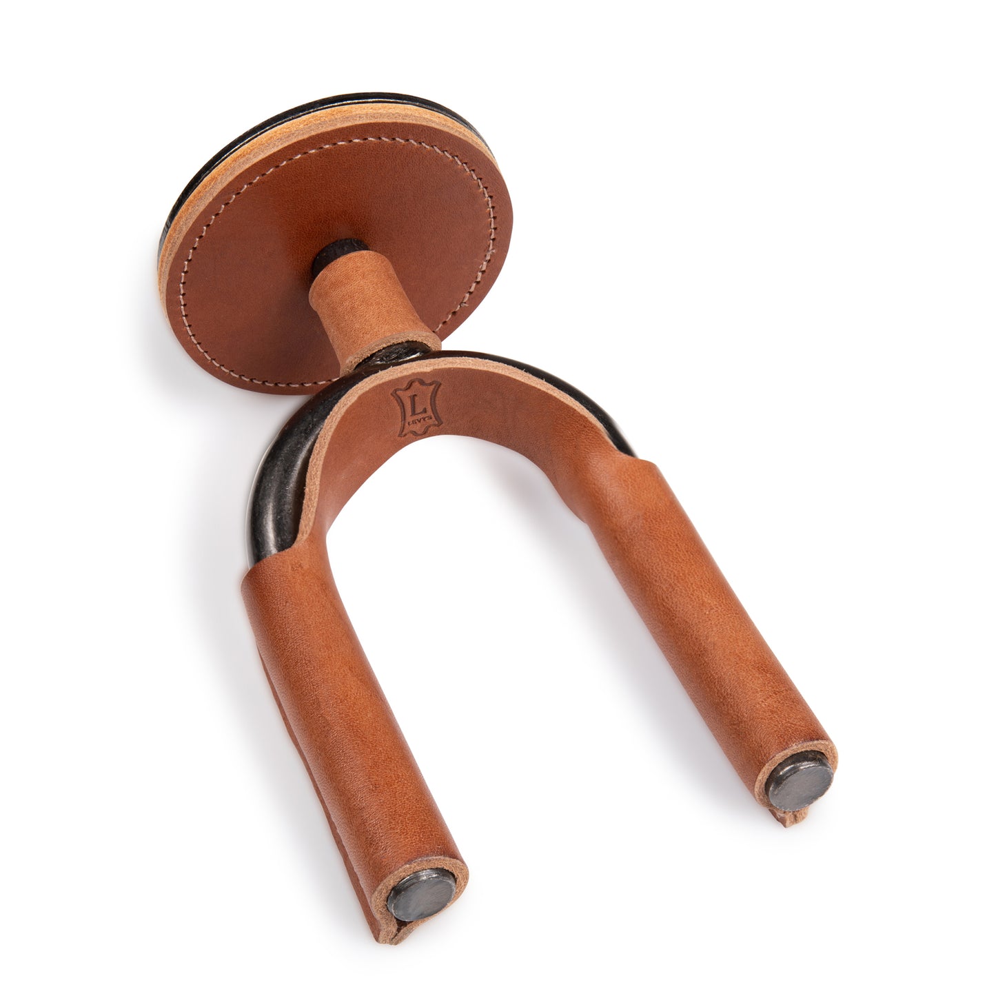 Smoke Forged Guitar Hanger w/ Tan Leather