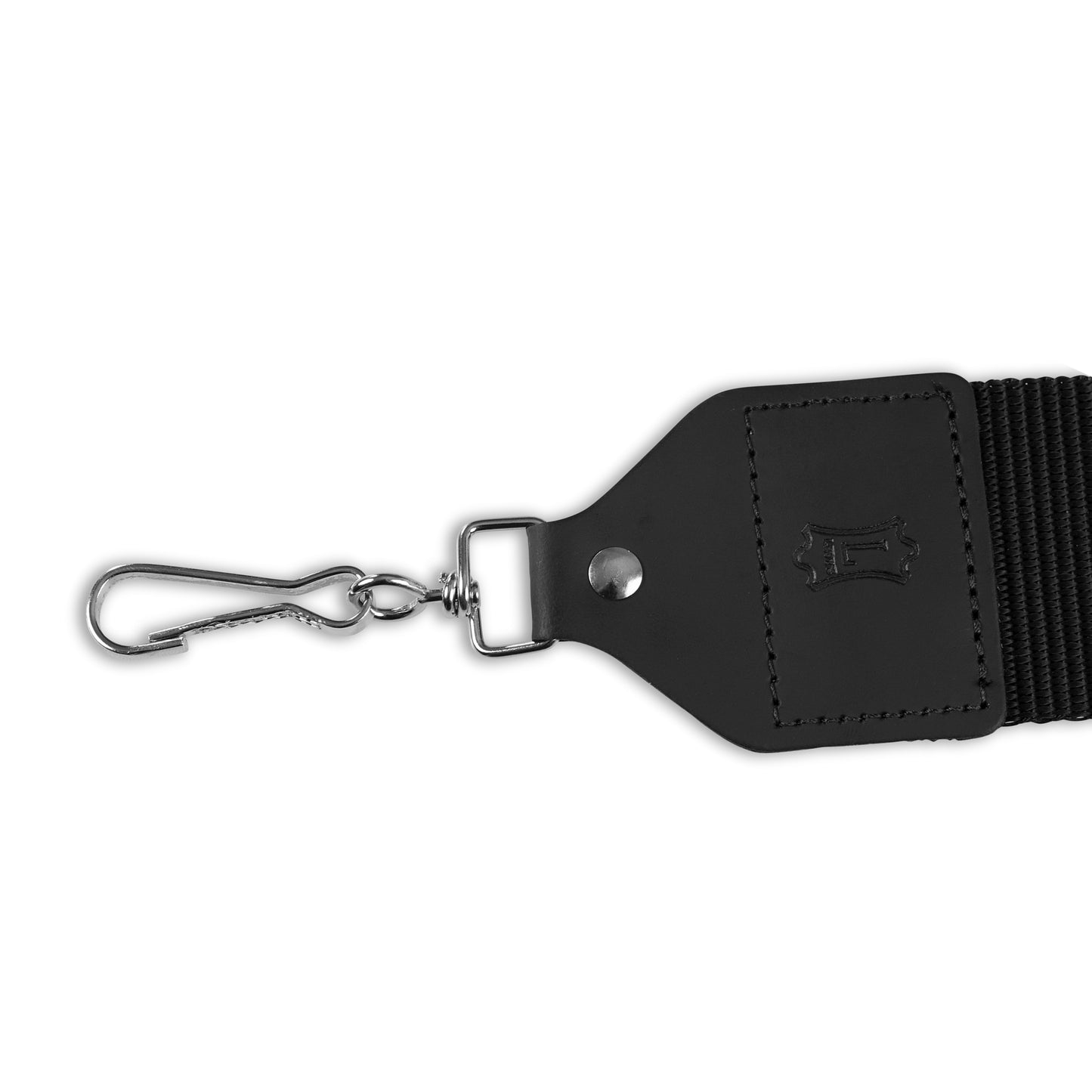 2" Wide Black Soft-hand Polypropylene Banjo Strap