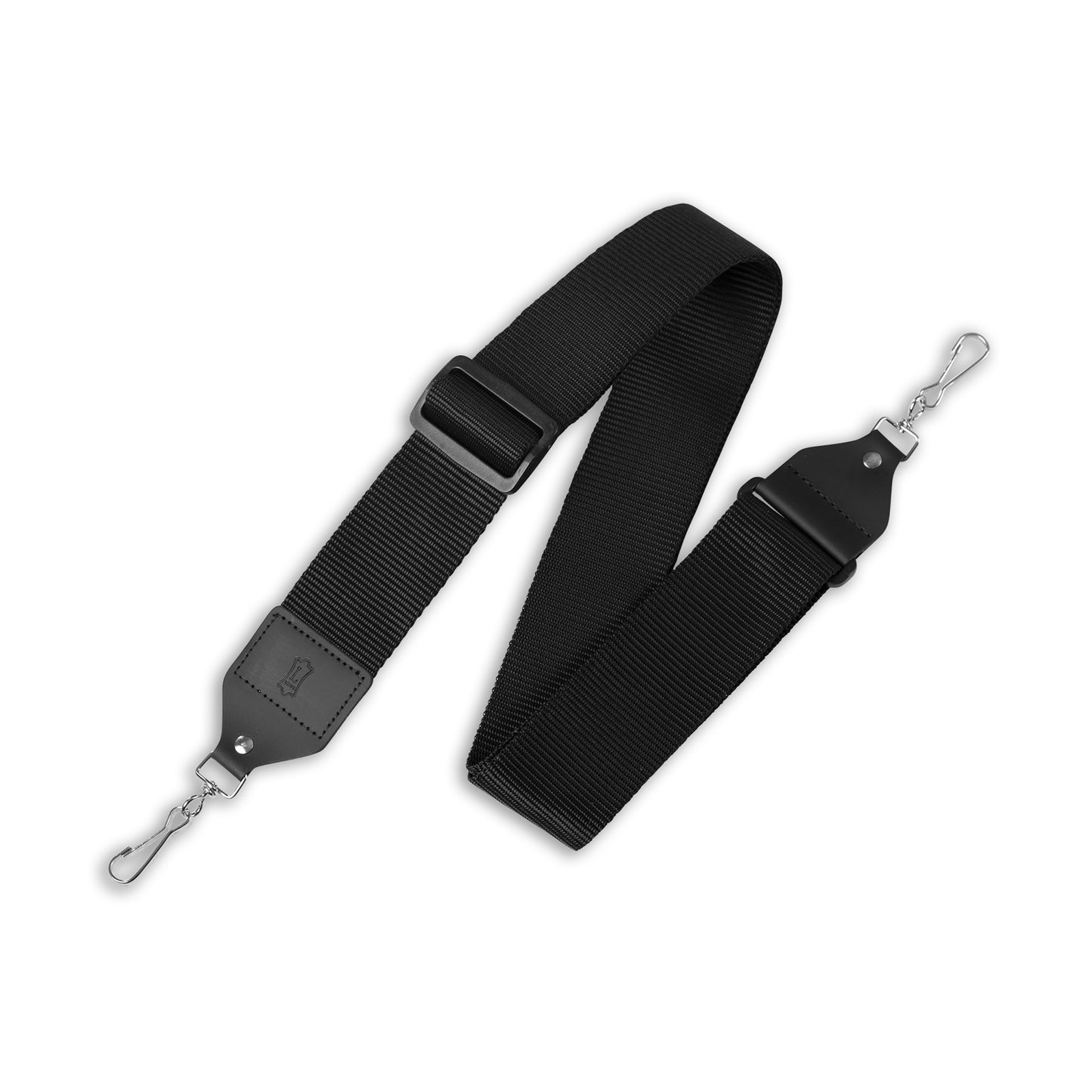 2" Wide Black Soft-hand Polypropylene Banjo Strap