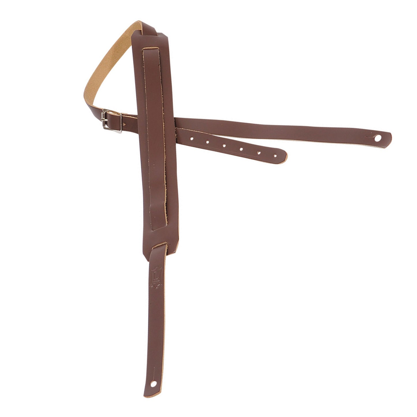 Levy's Leathers - M11-BRN - 3/4" Wide Brown Genuine Leather Guitar Strap