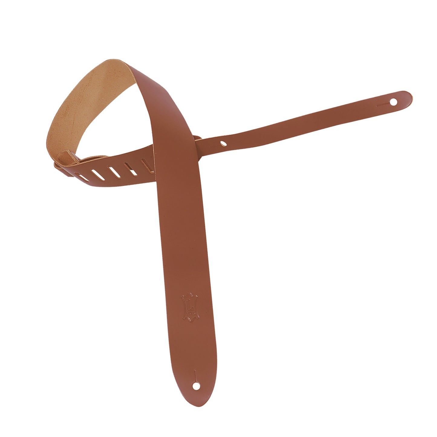 Levy's Leathers - M12-WAL - 2" Wide Walnut Top Grain Leather Guitar Strap