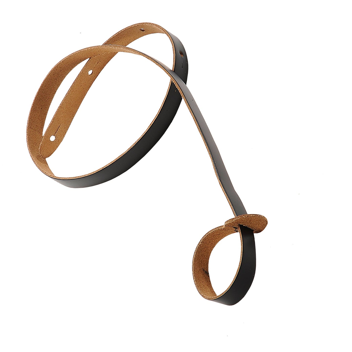 Levy's Leathers - M19-BLK - 3/4" Wide Black Genuine Leather Mandolin Strap