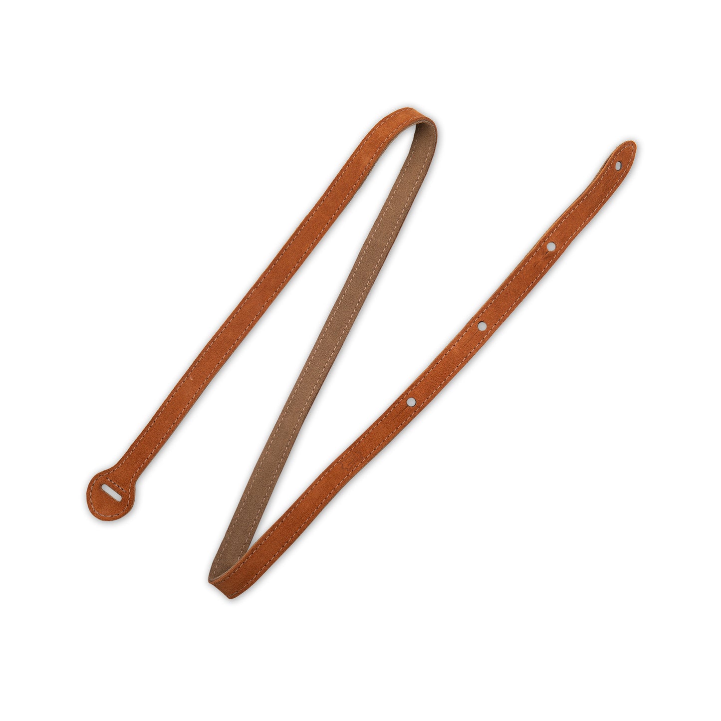 3/4" Wide Brown Genuine Leather Mandolin Strap.