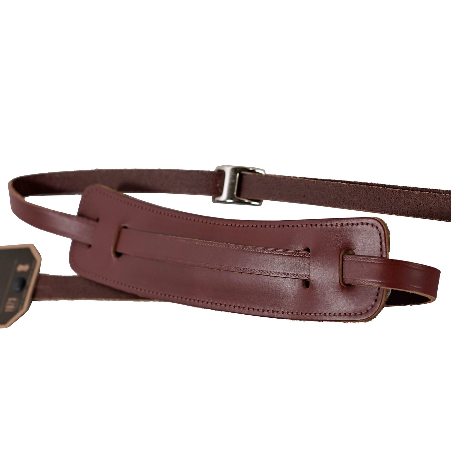 Levy's Leathers - M25-BRN - 5/8" Wide Brown Veg-tan Leather Guitar Strap.