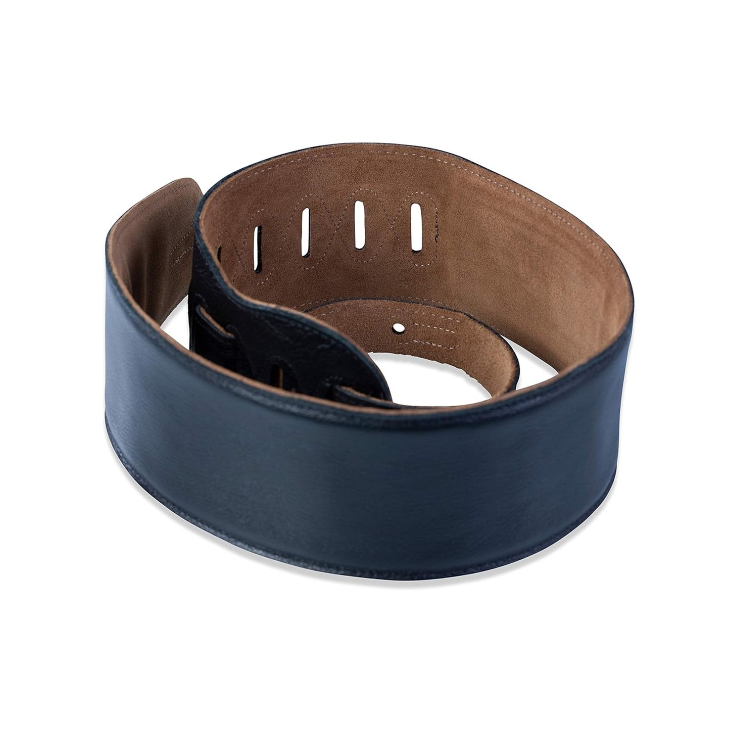 Levy's Leathers - M4GF-BLK - 3 1/2" Wide Black Garment Leather Bass Strap