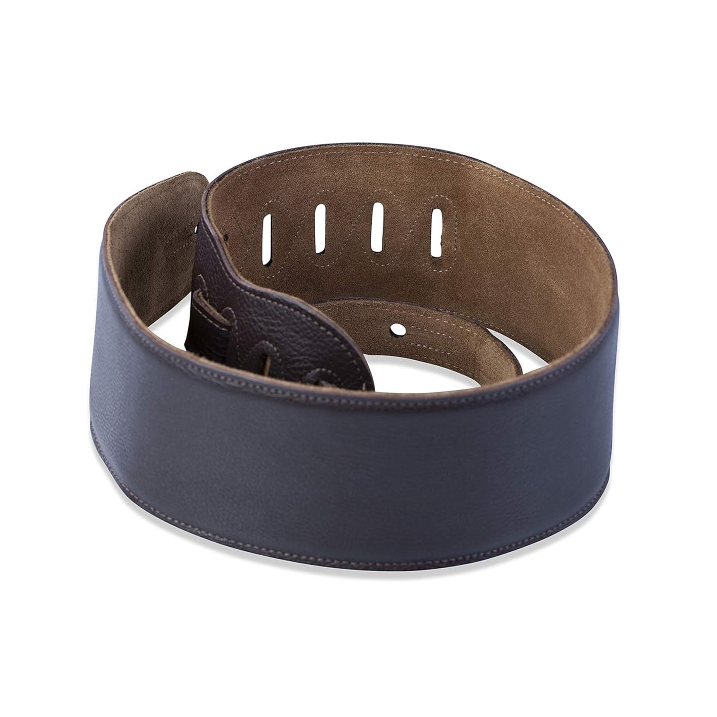 Levy's Leathers - M4GF-DBR - 3 1/2" Wide Dark Brown Garment Leather Bass Strap