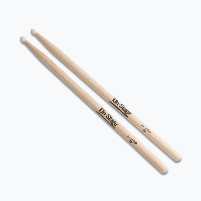 Maple Drum Sticks (2B, Nylon Tip, 12pr)