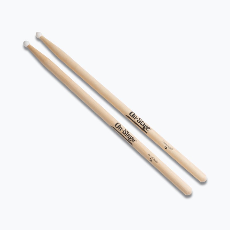 Maple Drum Sticks (5A, Nylon Tip, 12pr)
