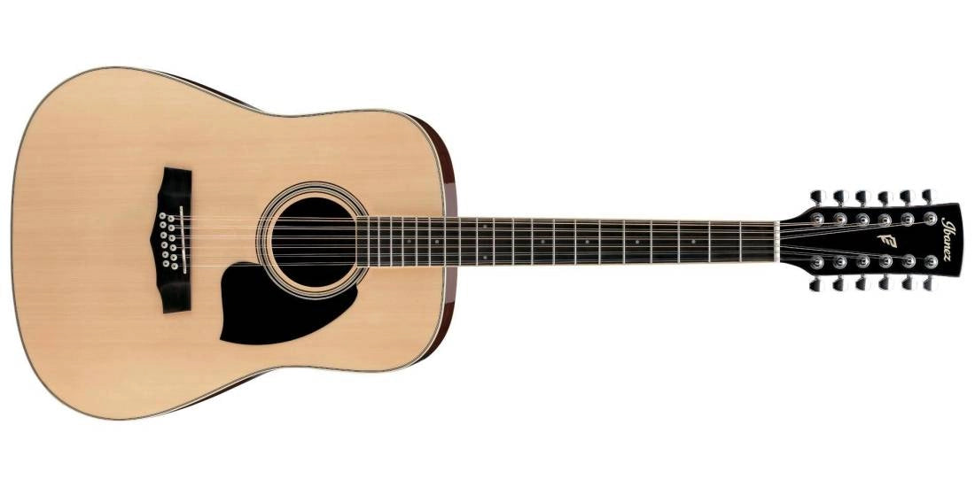 Ibanez PF1512 Dreadnought Acoustic Guitar - Natural High Gloss