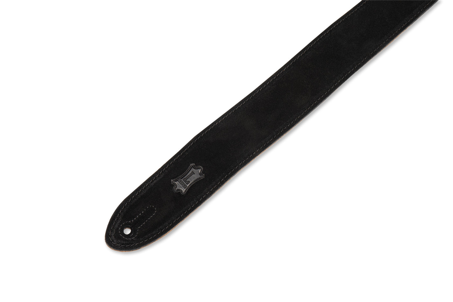 2" Wide Black Suede Guitar Strap.