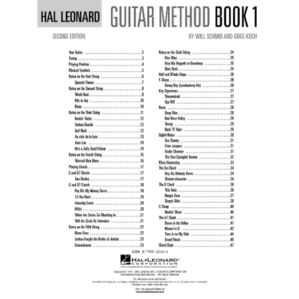 Hal Leonard Guitar Method Book 1