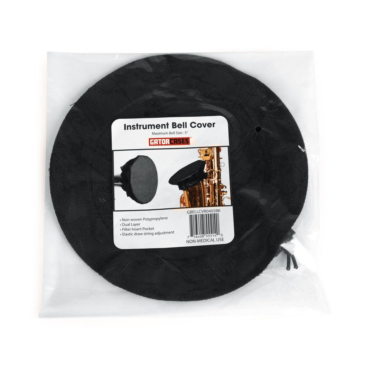 GBELLCVR0203BK - Black Bell Cover With Merv 13 Filter, 2-3 Inches