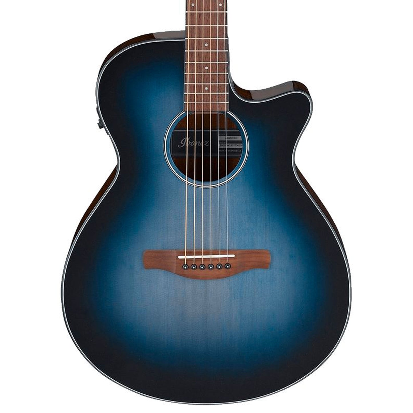 Ibanez AEG50 Acoustic-Electric Guitar in Indigo Blue Burst High Gloss