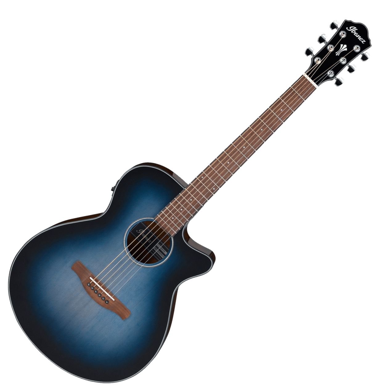 Ibanez AEG50 Acoustic-Electric Guitar in Indigo Blue Burst High Gloss