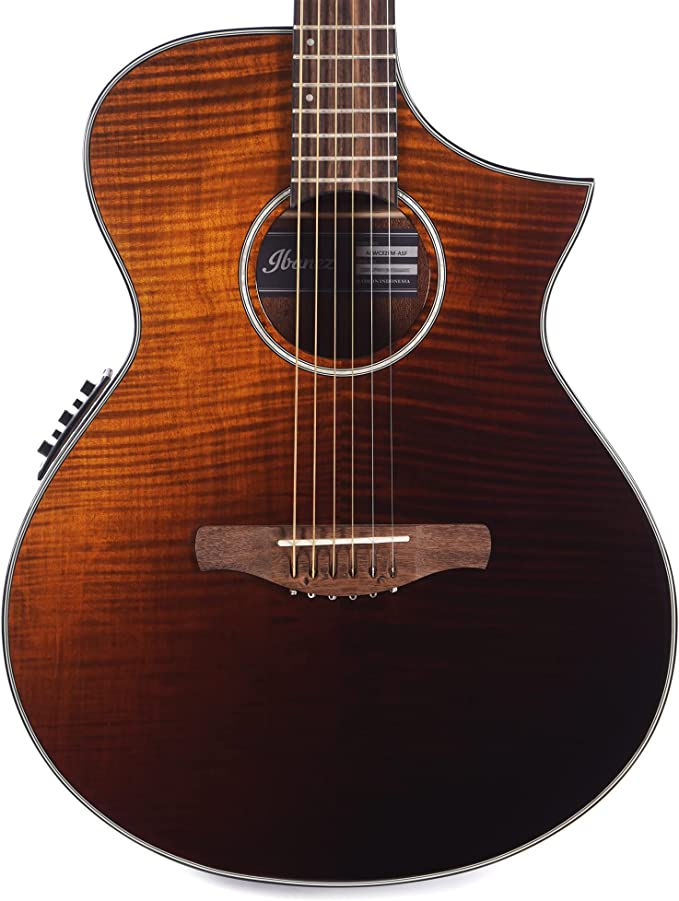 Ibanez AEWC32FM Acoustic-Electric Guitar - Amber Sunset Fade