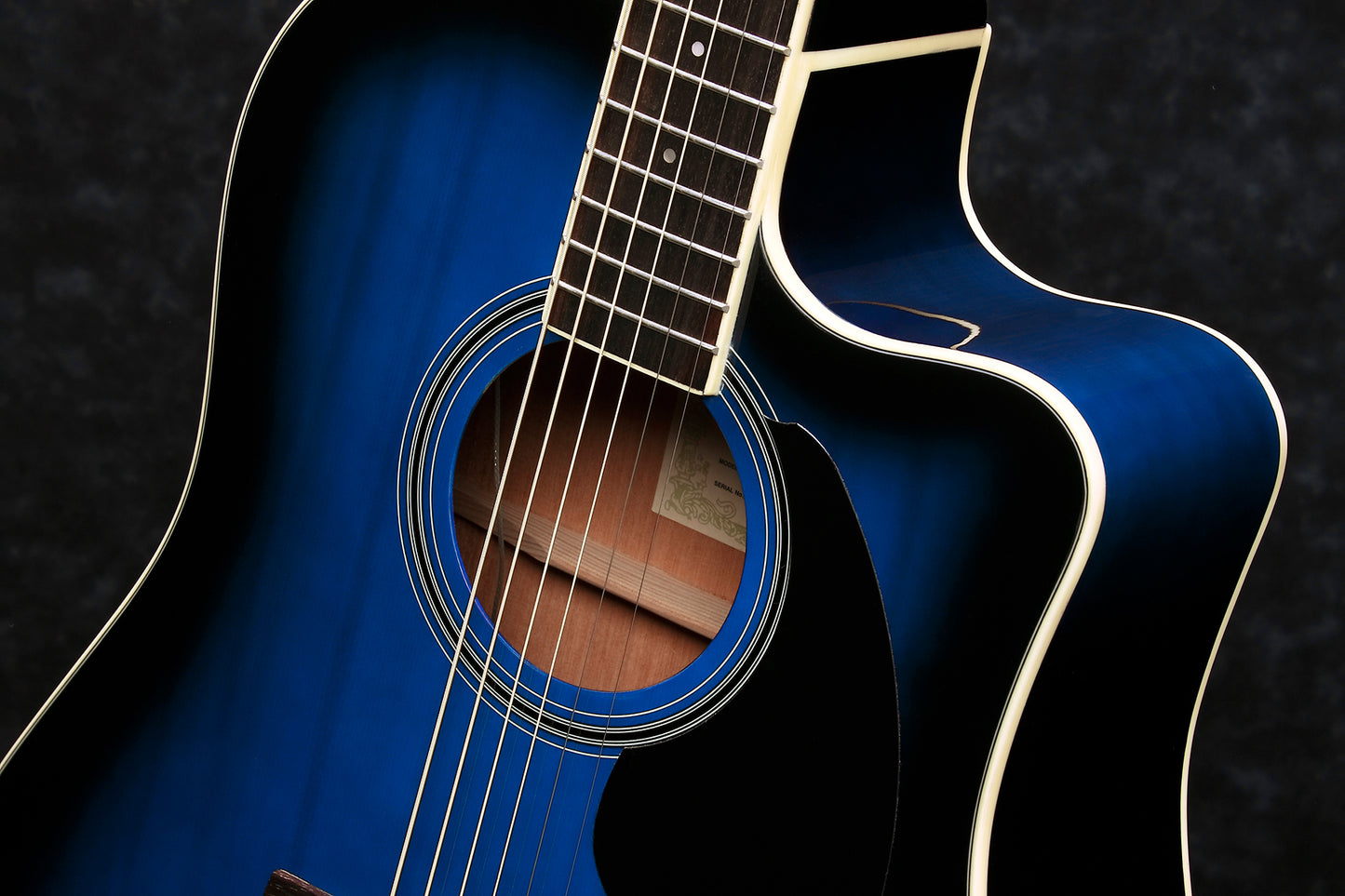 Ibanez PF15ECETBS Dreadnought 6 String Acoustic-Electric