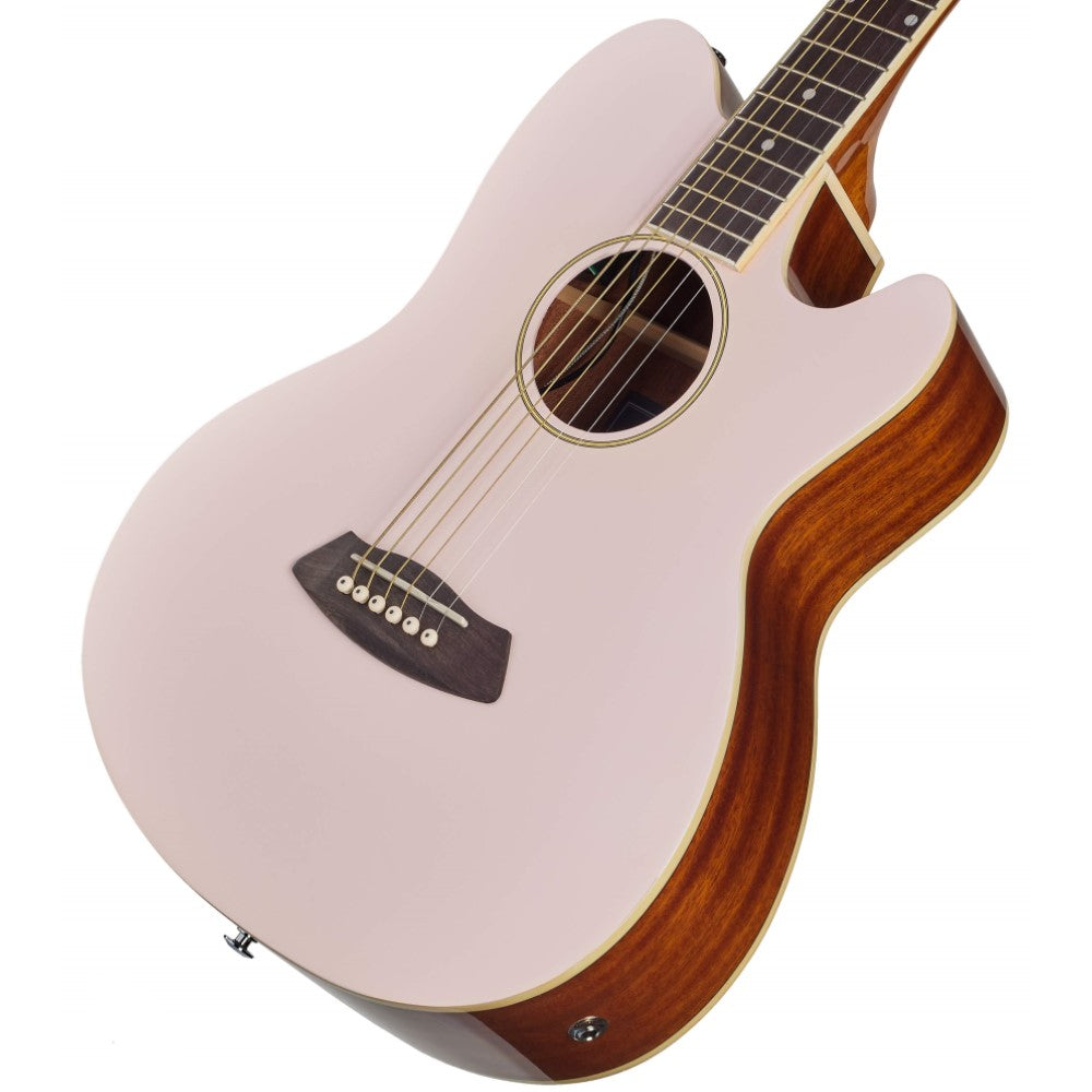 Ibanez Talman TCY10E Acoustic-electric Guitar - Pastel Pink