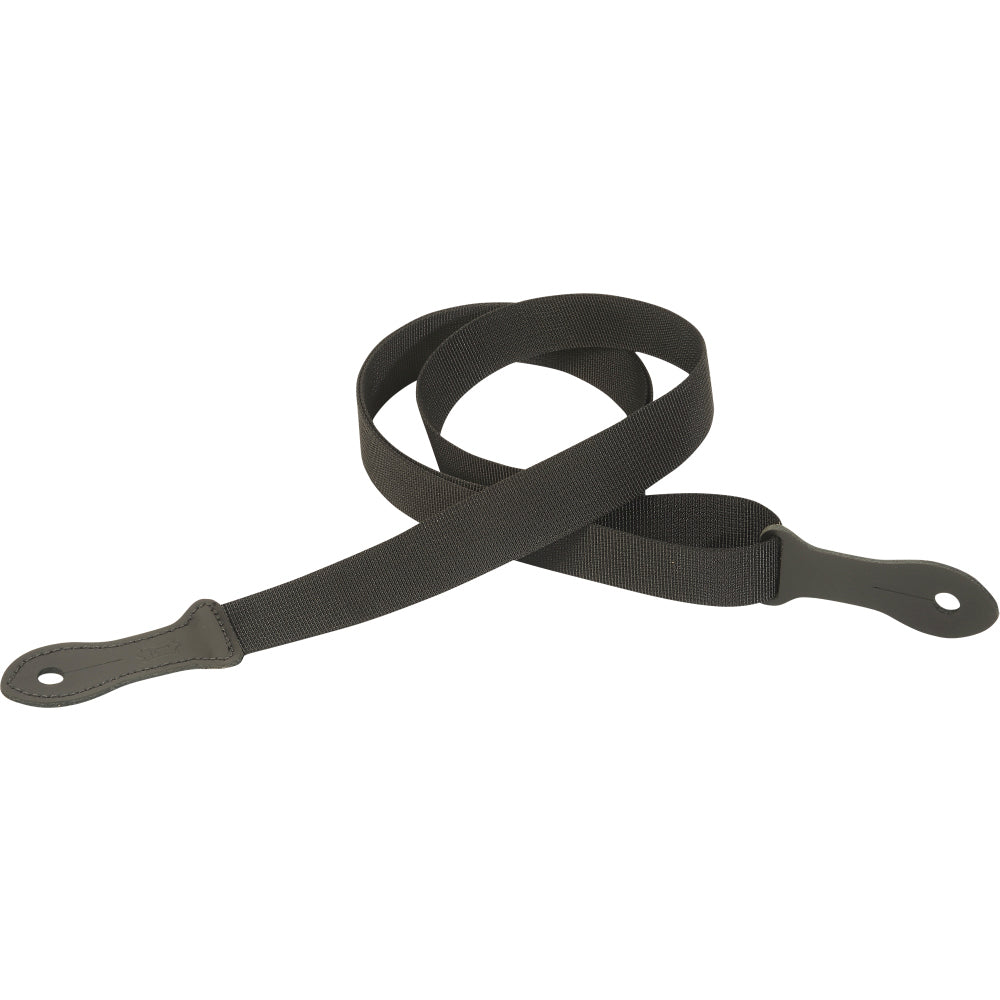 Levy's Leathers - M23P-BLK - 1" Wide Black Polyester Mandolin/ukulele Strap.