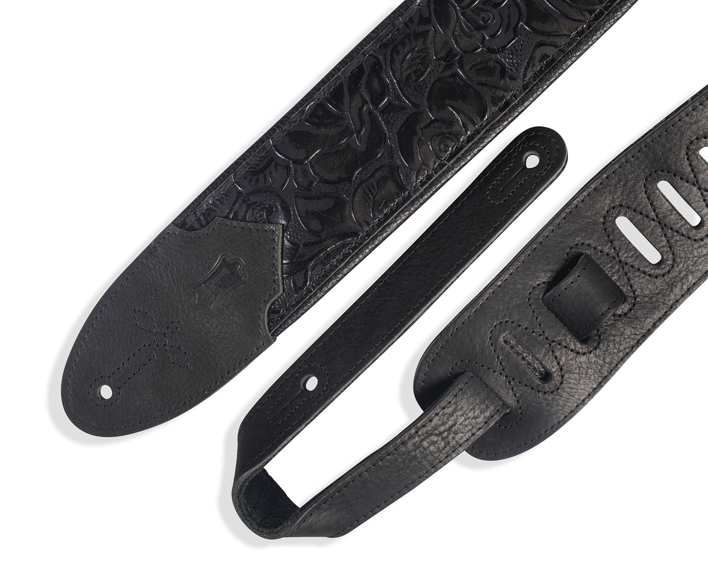Levy's Leathers - M4WP-007 - 3 inch Wide Embossed Leather Guitar Strap