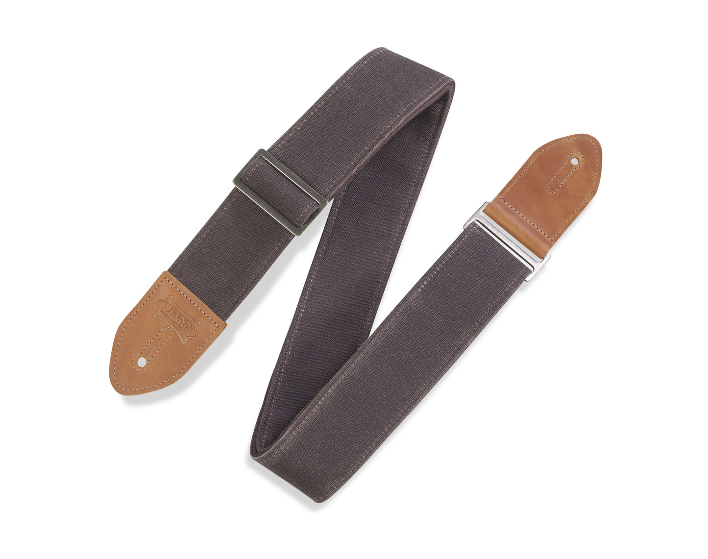 2" Wide Waxed Canvas Guitar Strap