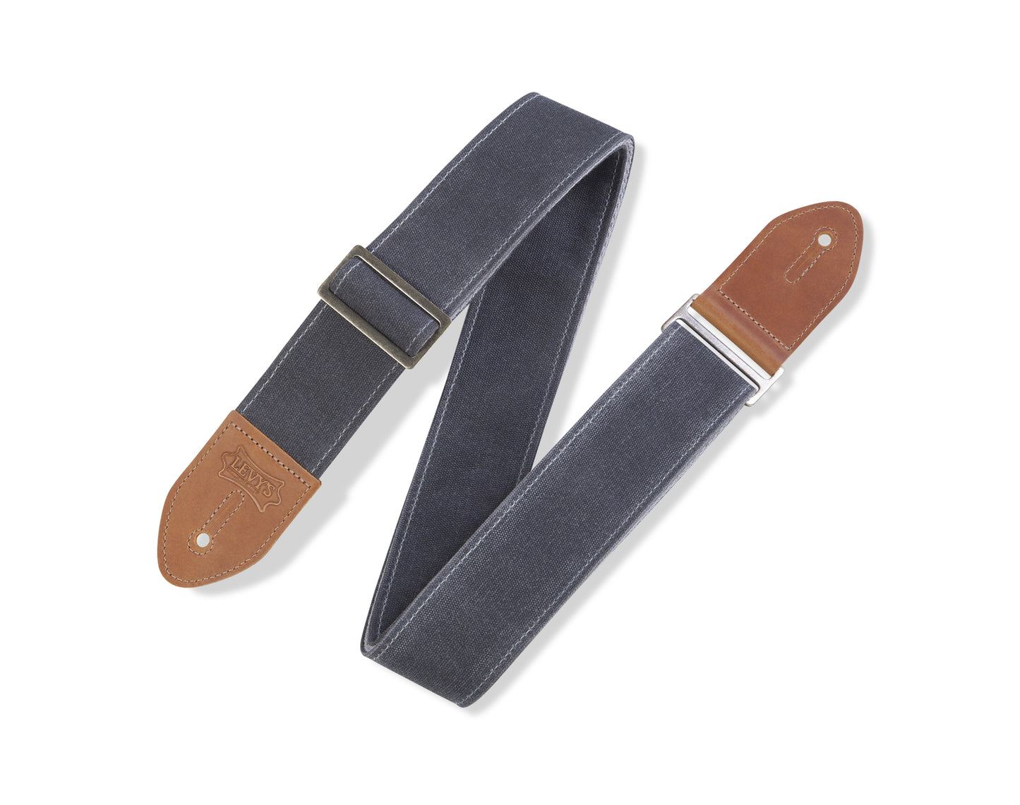 2" Wide Waxed Canvas Guitar Strap