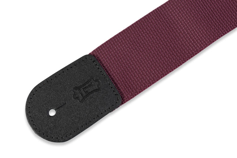 Levy's Leathers - M8POLY-BRG - 2" Wide Burgundy Polypropylene Guitar Strap