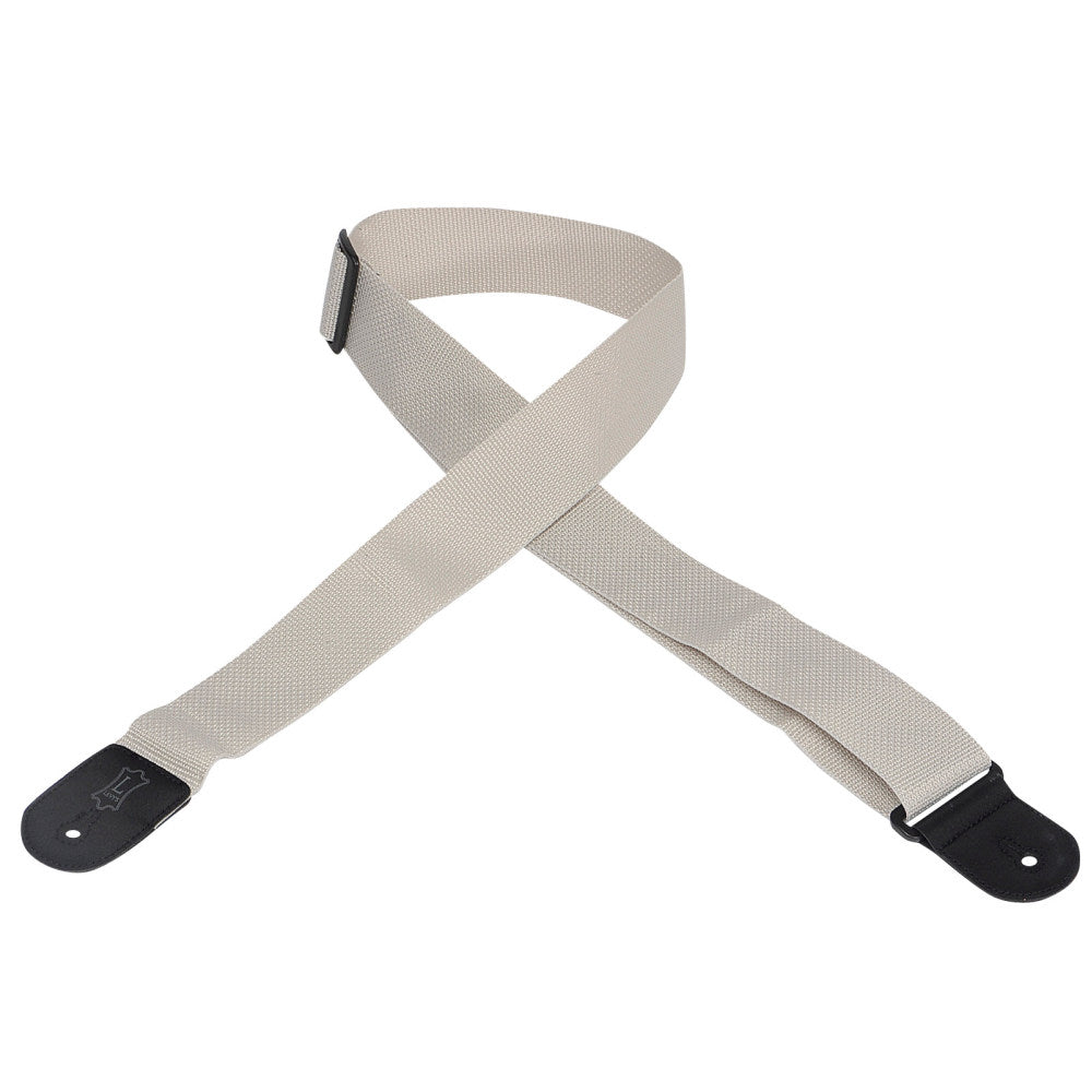 2" Wide Grey Polypropylene Guitar Strap.
