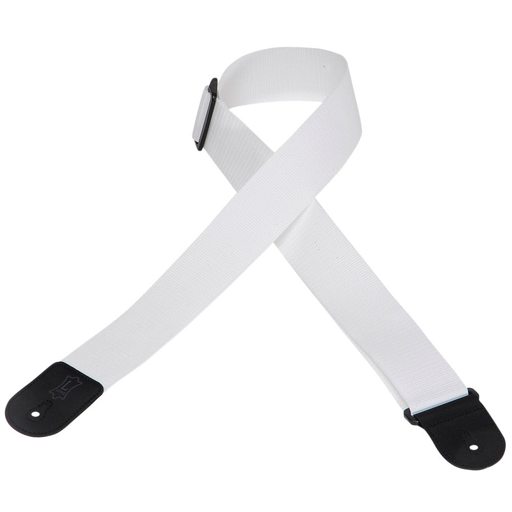 Levy's Leathers - M8POLY-WHT - 2" Wide White Polypropylene Guitar Strap.