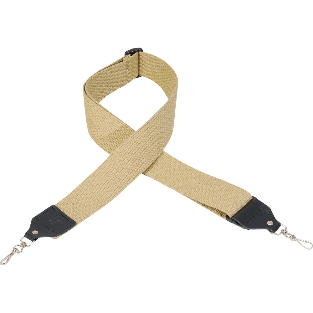 2" Wide Tan Cotton Banjo Strap.