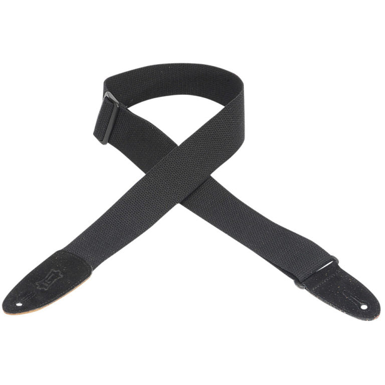 Levy's Leathers - MC8-BLK - 2" Wide Black Cotton Guitar Strap