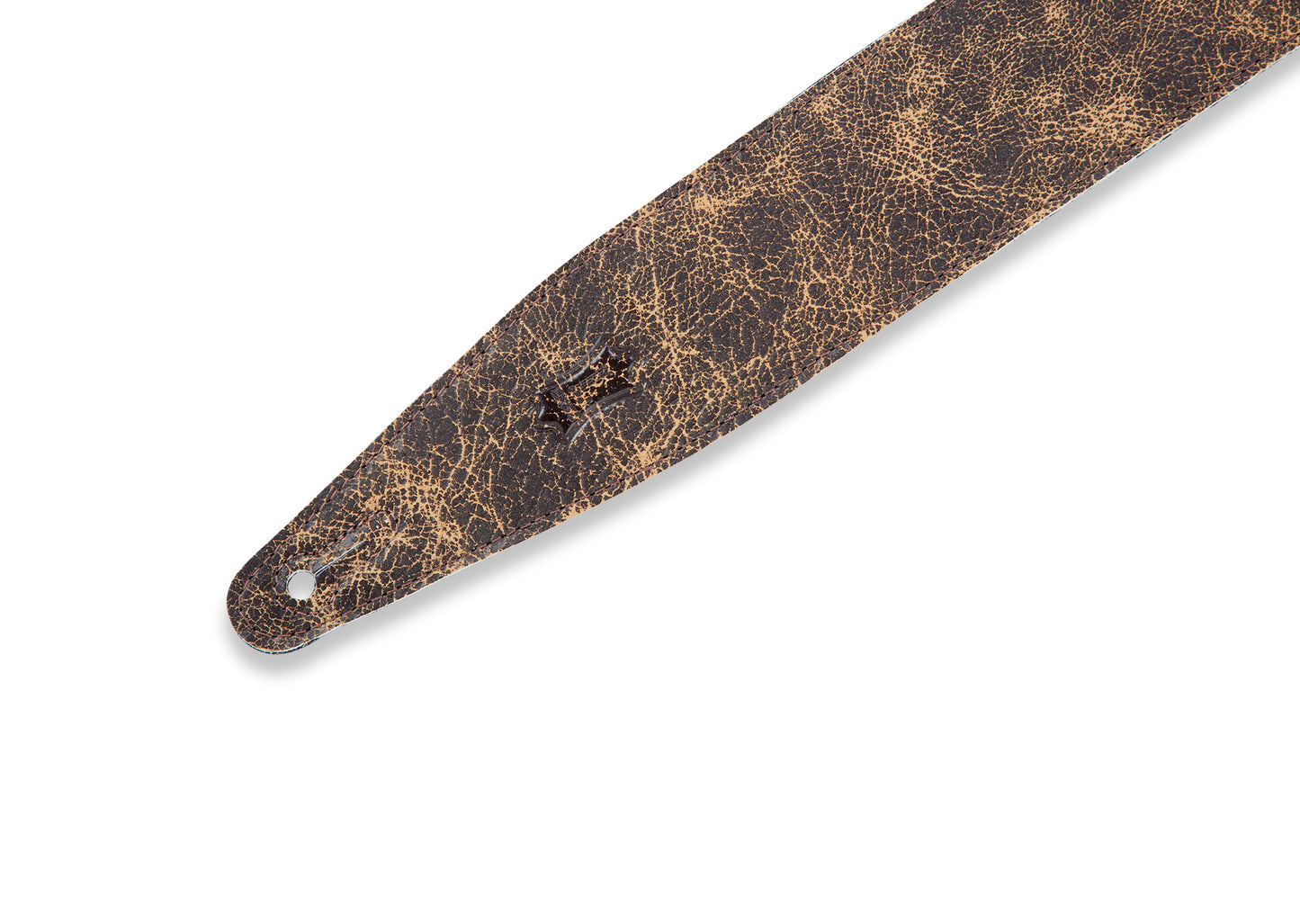 Levy's Leathers - MG317BOG-BRN - 2 1/2" Wide Brown Garment Leather Guitar Strap