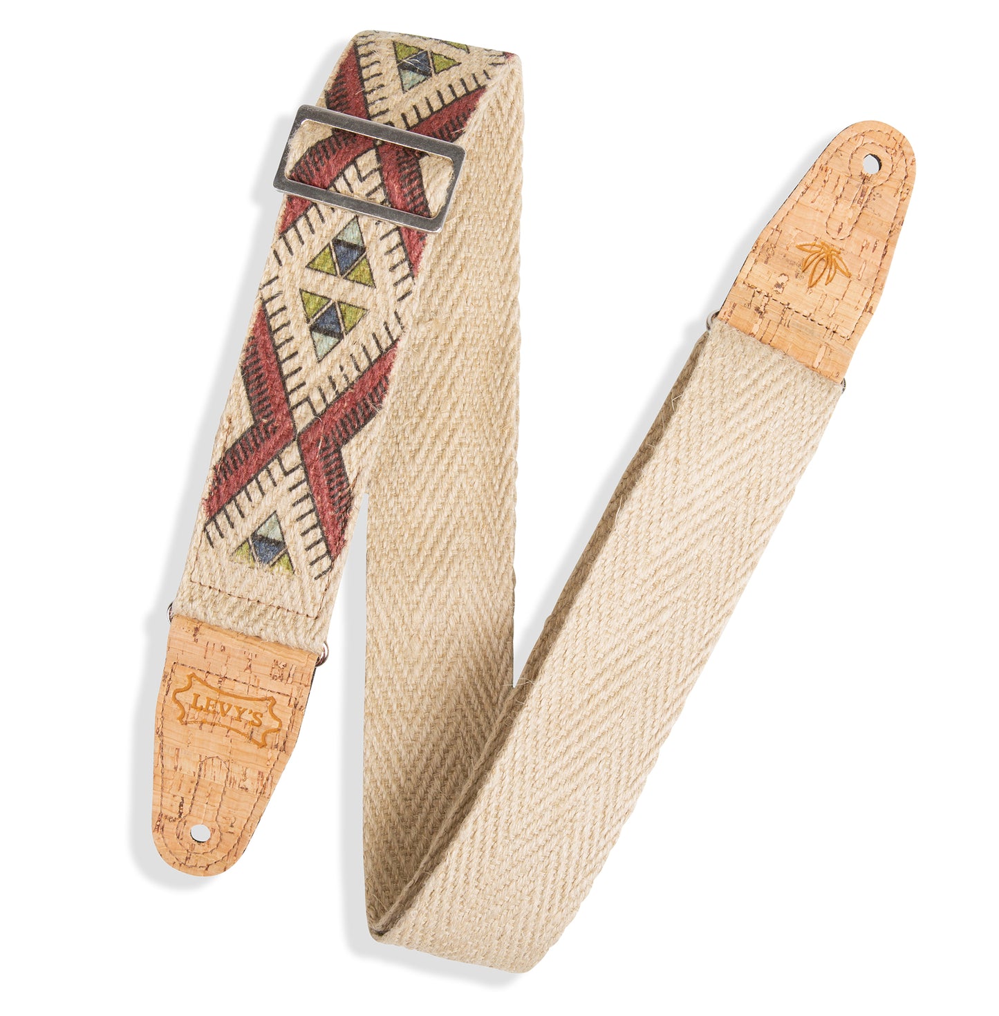 2 inch Wide Hemp Guitar Strap.