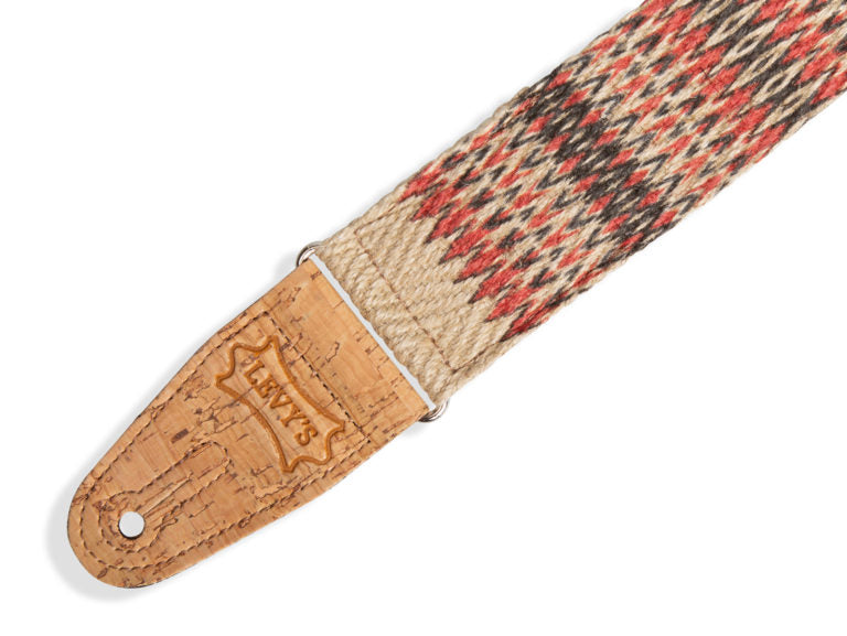 Levy's Leathers - MH8P-006 - 2 inch Wide Hemp Guitar Strap.