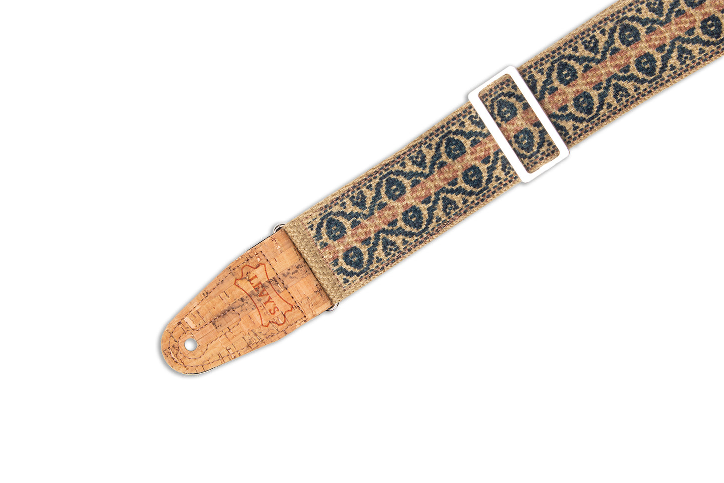 Hemp Guitar Strap - Berry And Taupe