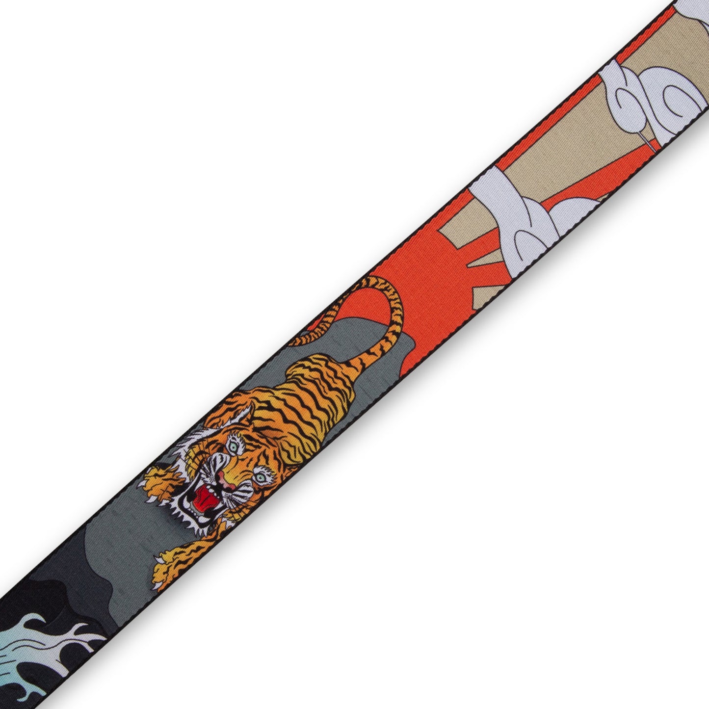Polyester Guitar Strap Japanese Traditional Tiger