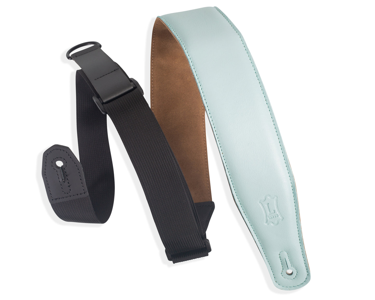 Levy's Leathers - MRHGS-AQU - 2 1/2" Garment RipChord™ Guitar Strap