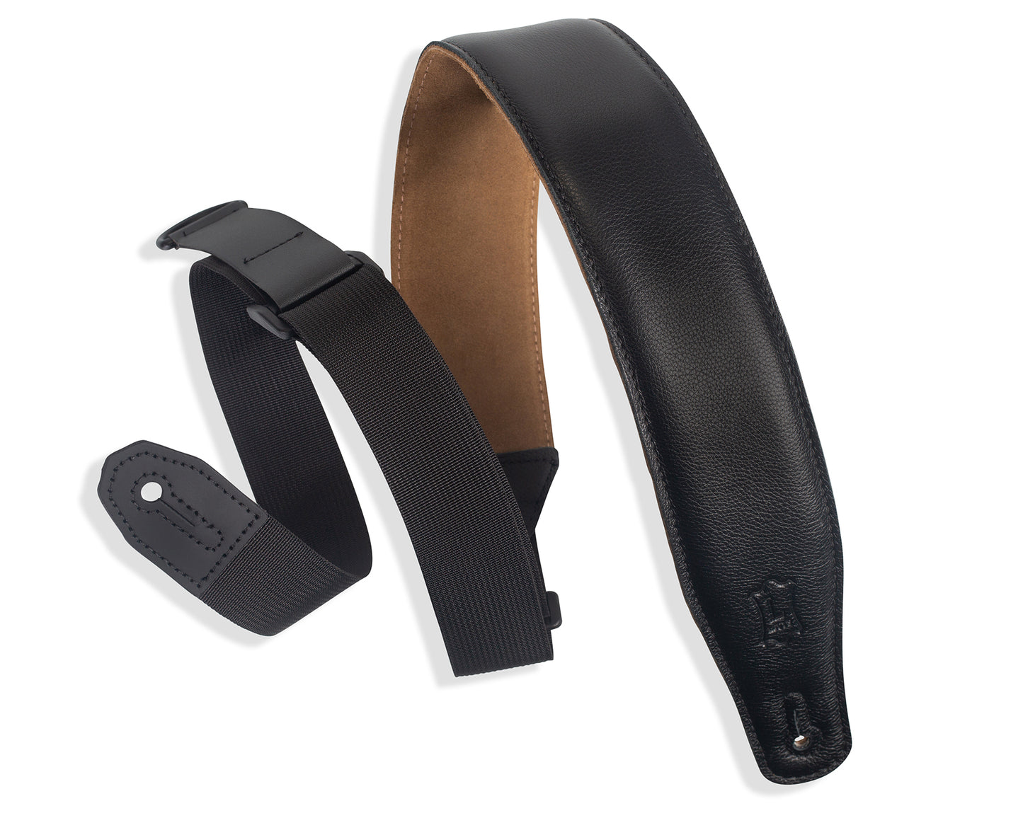 Levy's Leathers - MRHGS-BLK - 2 1/2 inch Wide Ergonomic RipChord™ Guitar Strap.