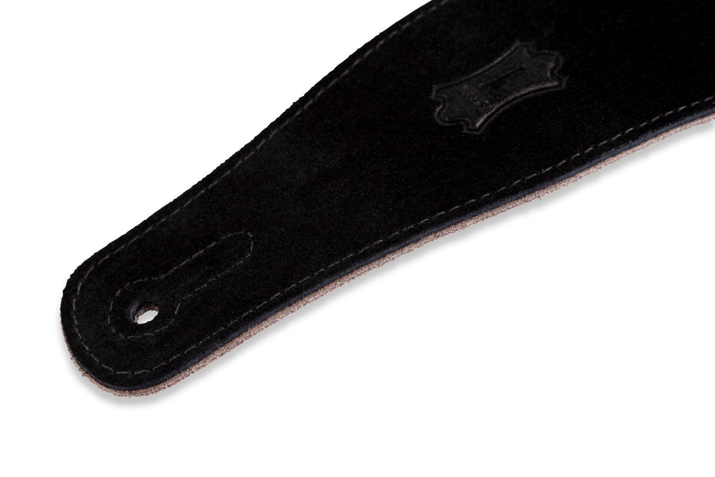 Levy's Leathers - MS26-BLK 2 1/2" Wide Black Suede Guitar Strap