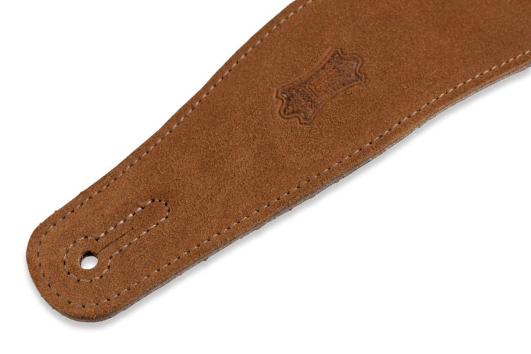 Levy's Leathers - MS26-HNY - 2 1/2" Wide Honey Suede Guitar Strap