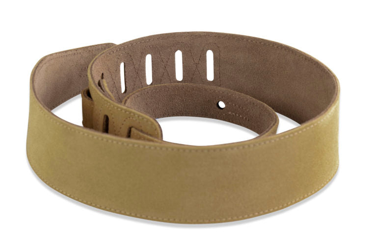 Levy's Leathers - MS26-TAN - 2 1/2" Tan Suede Guitar Strap