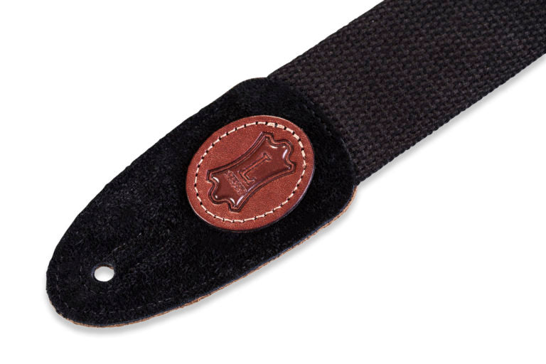 Levy's Leathers - MSSC8-BLK - 2" Wide Black Cotton Guitar Strap